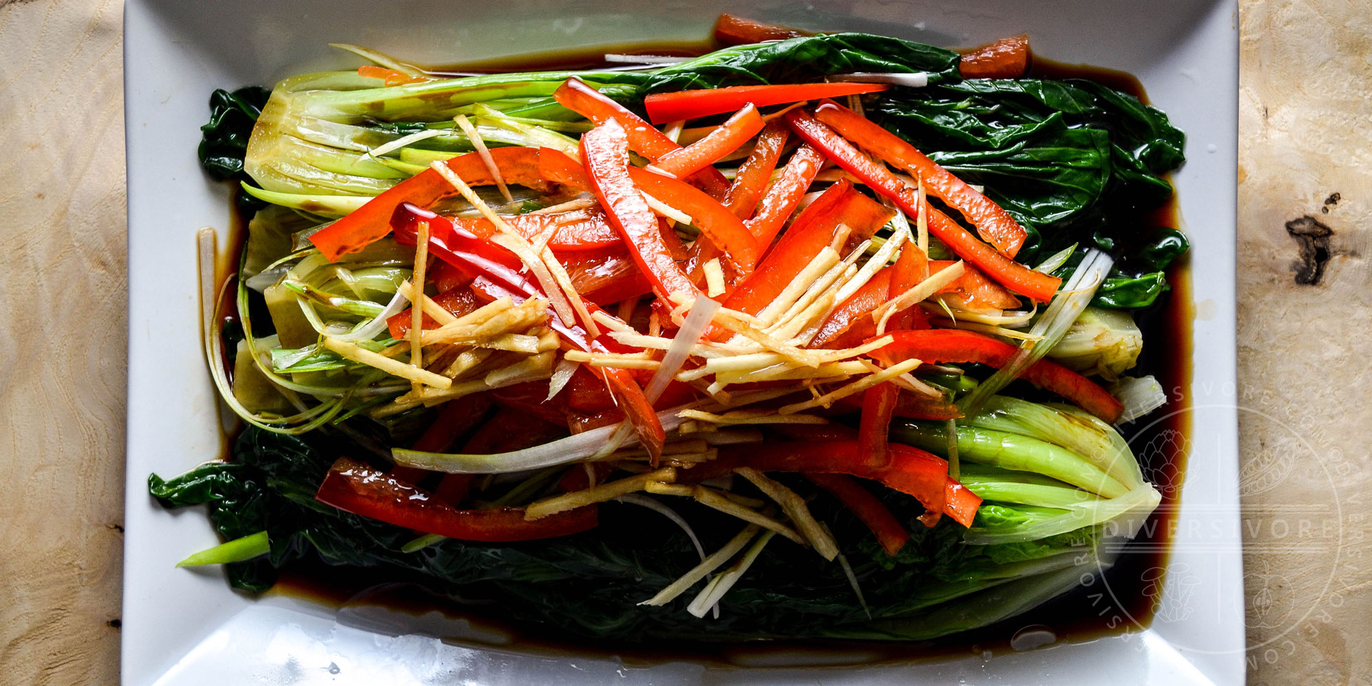 Tatsoi Rosette Bok Choy Diversivore   Blanched Tatsoi With Sizzling Oil Banner 