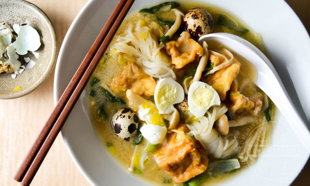 Kitsune Nabe - Japanese Stew with Tofu Puffs