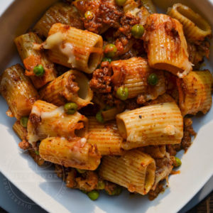 'Amburger Assistant' - Beef Rigatoni with Caramelized Onions