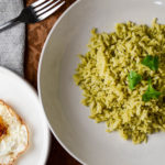 Arroz Verde - Green Rice made with Poblanos and Cilantro - Diversivore.com