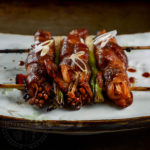 Bacon-wrapped Enoki Mushrooms with a Maple-Sake Glaze - Diversivore.com